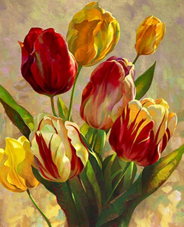 Tulipe Fleur Peintures Par Numéros PBNFLOL336