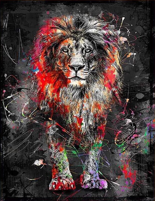 Animal Lion Peintures Par Numéros PBNLIONL43