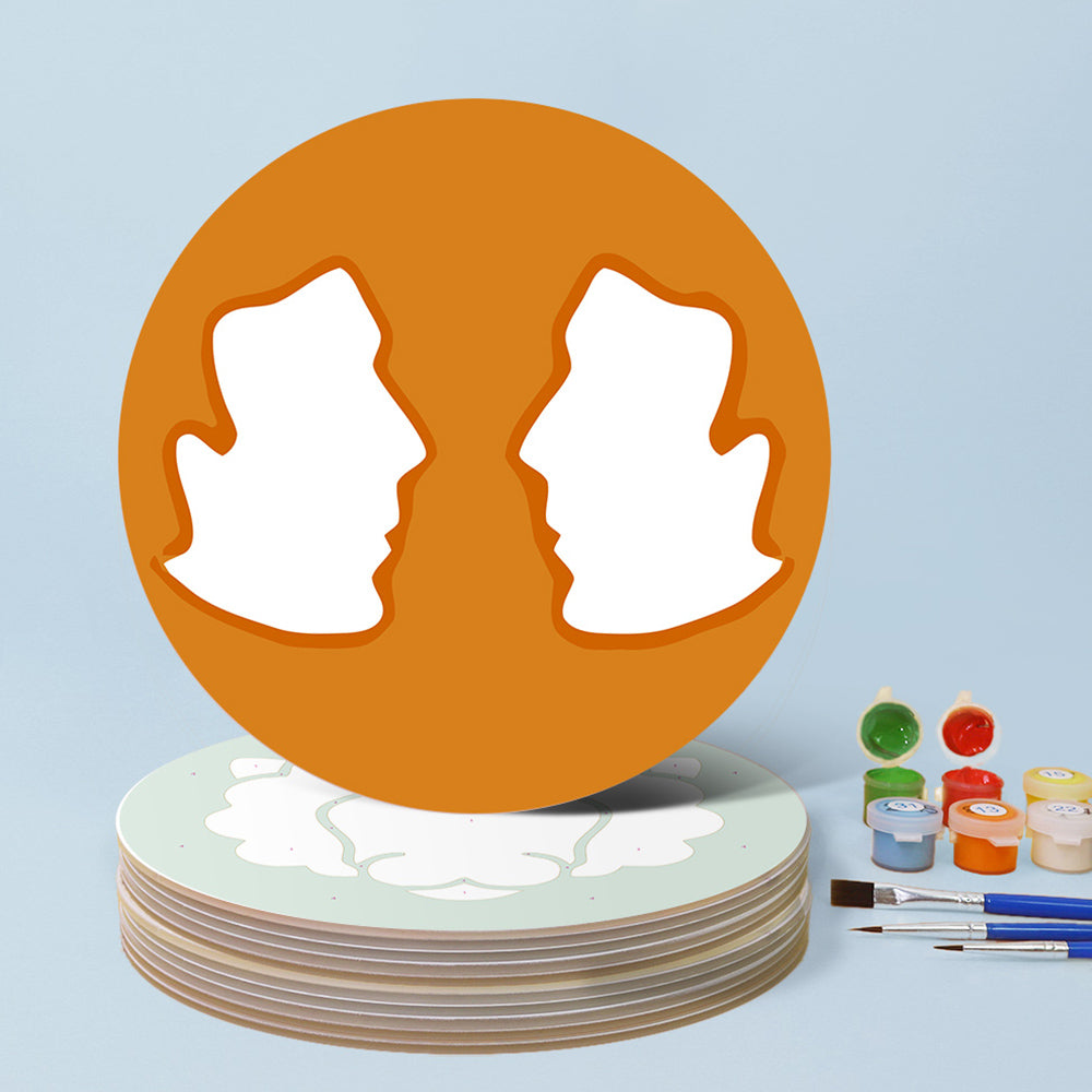 12 Pièces Sets de Table Logo Constellation Cartoon Peinture par Numéros