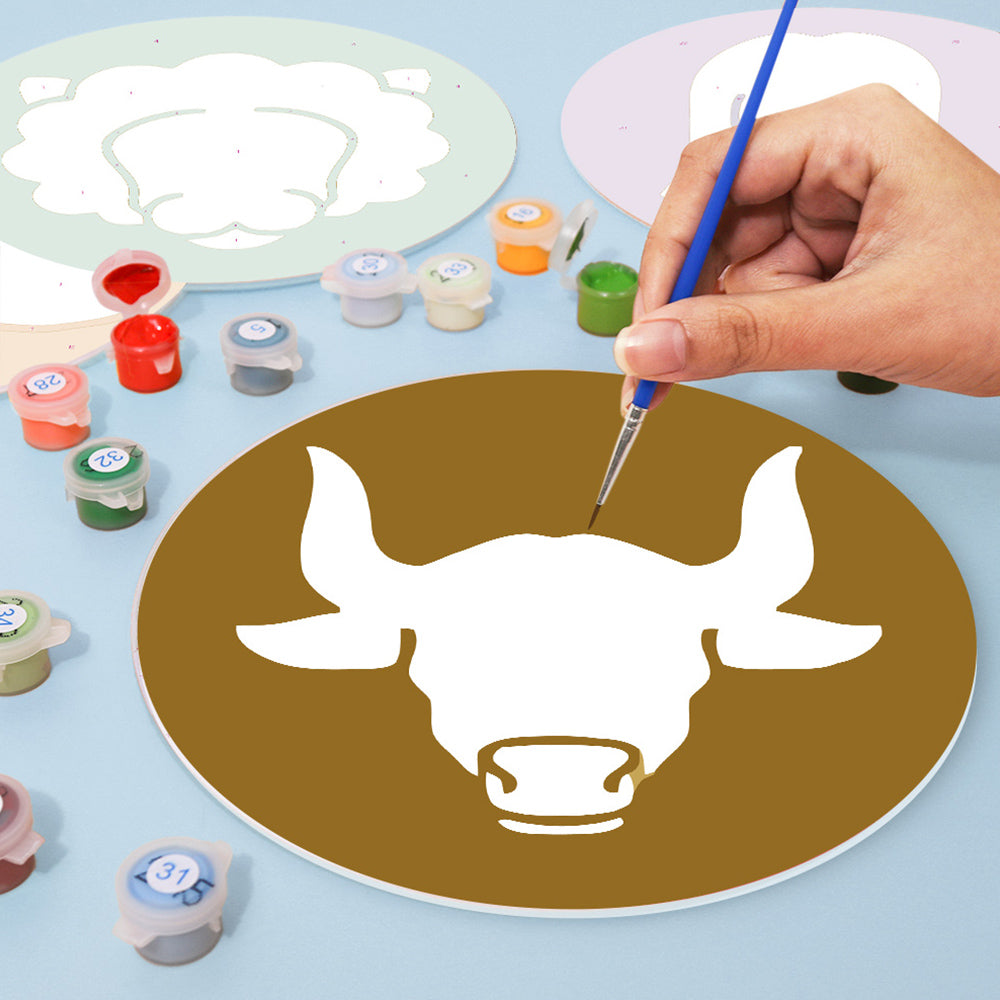 12 Pièces Sets de Table Logo Constellation Cartoon Peinture par Numéros