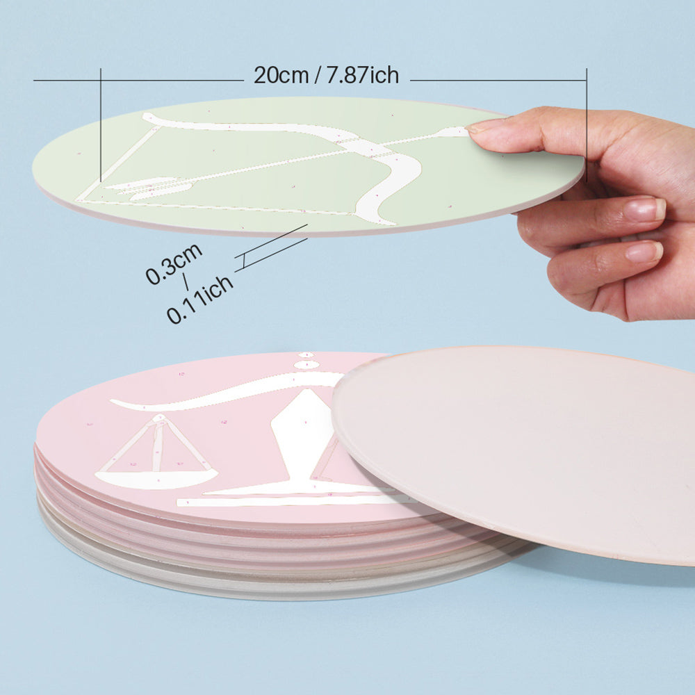 12 Pièces Sets de Table Logo Constellation Cartoon Peinture par Numéros
