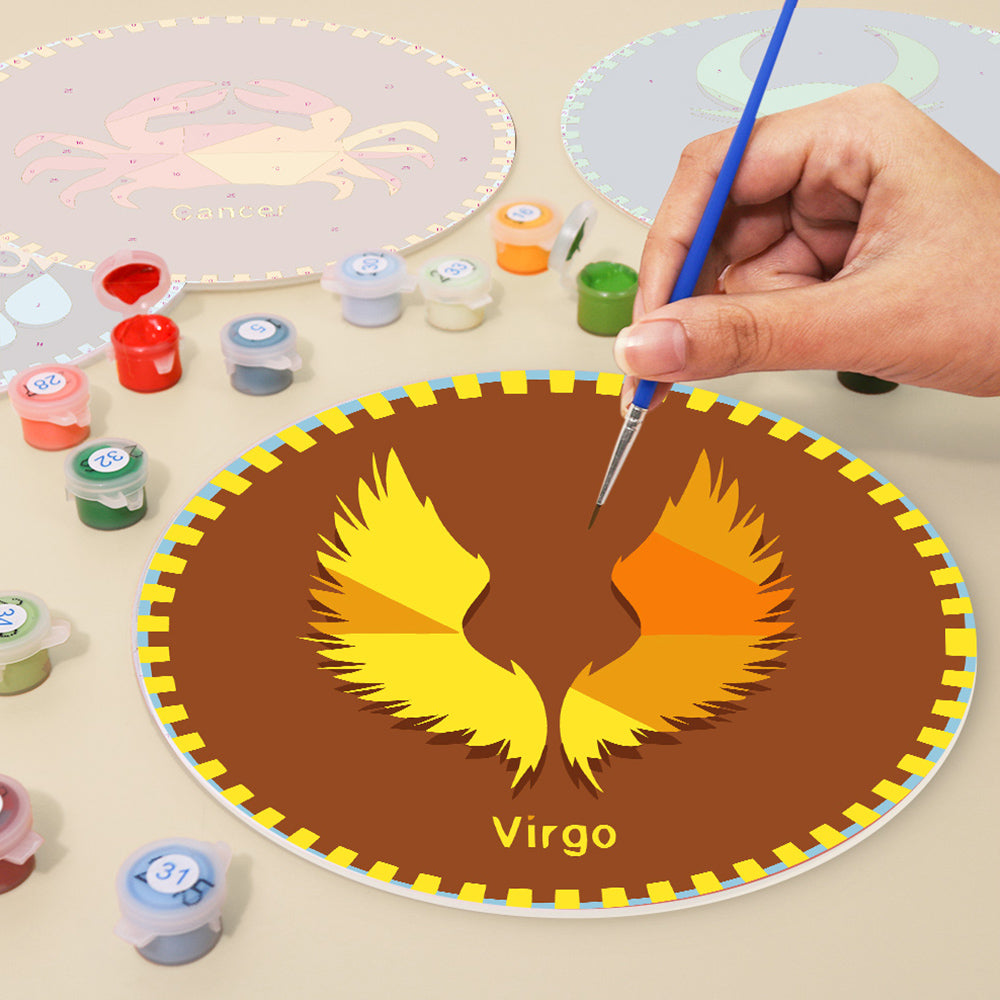 12 Pièces Sets de Table Série Constellation Peinture par Numéros