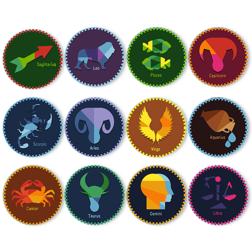 12 Pièces Sets de Table Série Constellation Peinture par Numéros