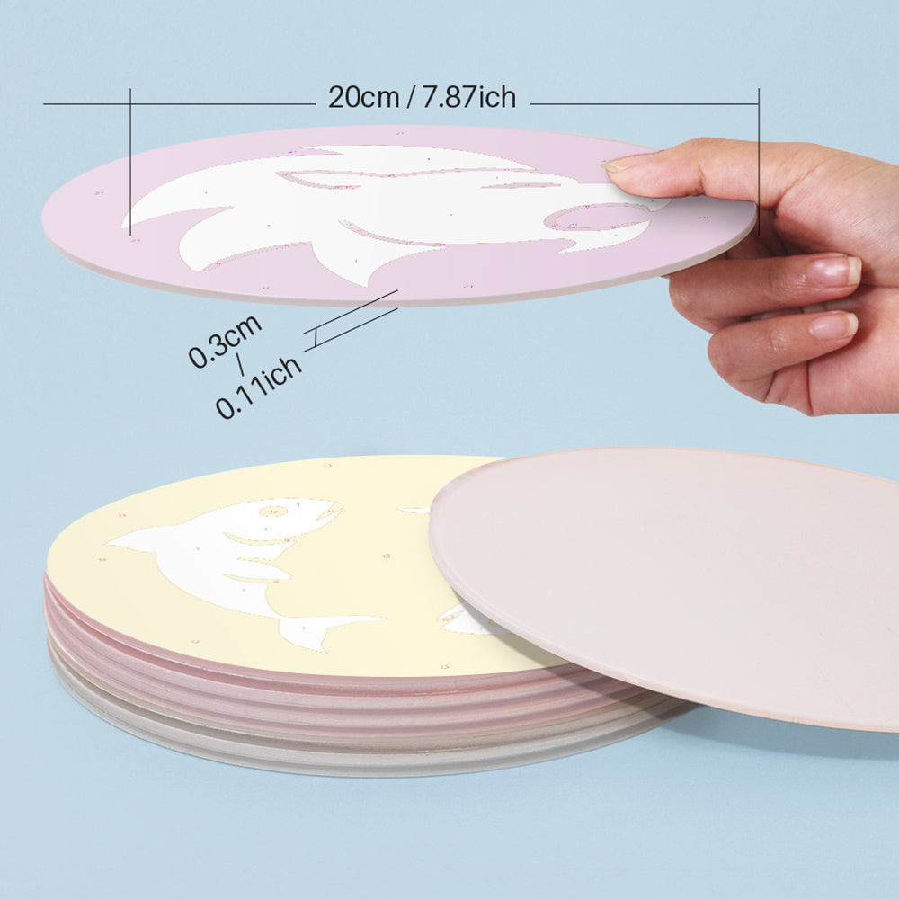 12 Pièces Sets de Table Signes du Zodiaque Peinture par Numéros