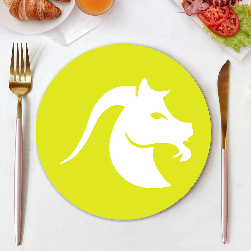 12 Pièces Sets de Table Signes du Zodiaque Peinture par Numéros