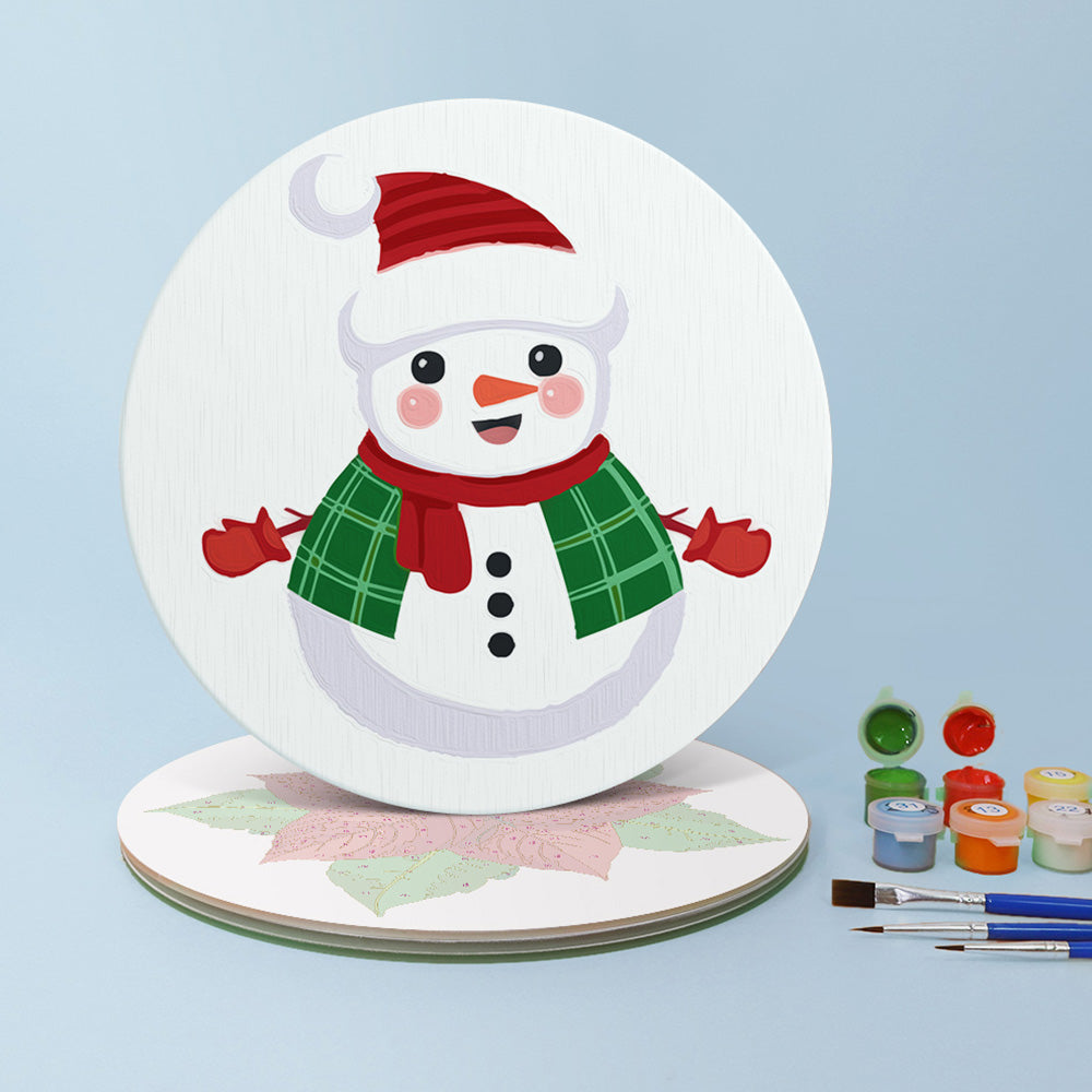 4 Pièces Sets de Table Bonbons et Cadeaux de Noël Peinture par Numéros