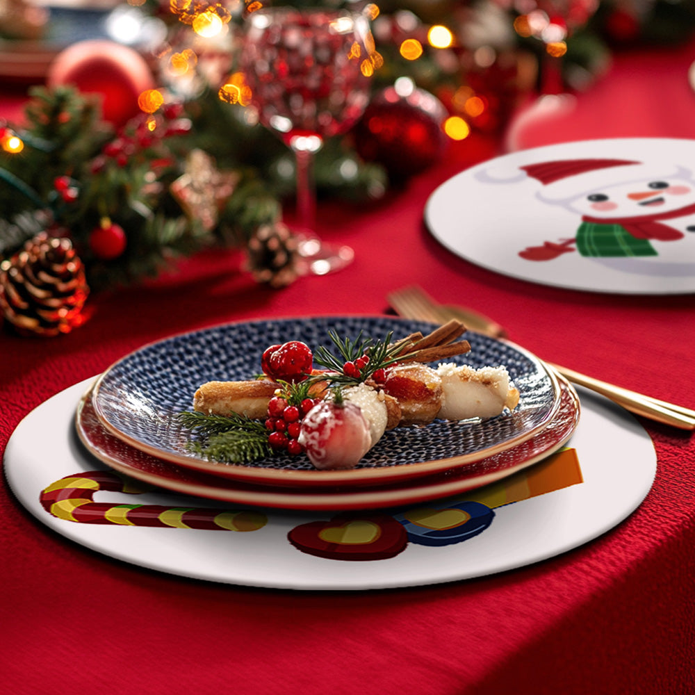 4 Pièces Sets de Table Bonbons et Cadeaux de Noël Peinture par Numéros