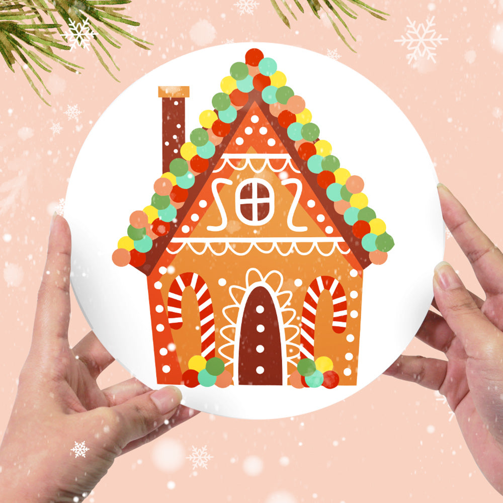 4 Pièces Sets de Table Château de Noël Cartoon Peinture par Numéros