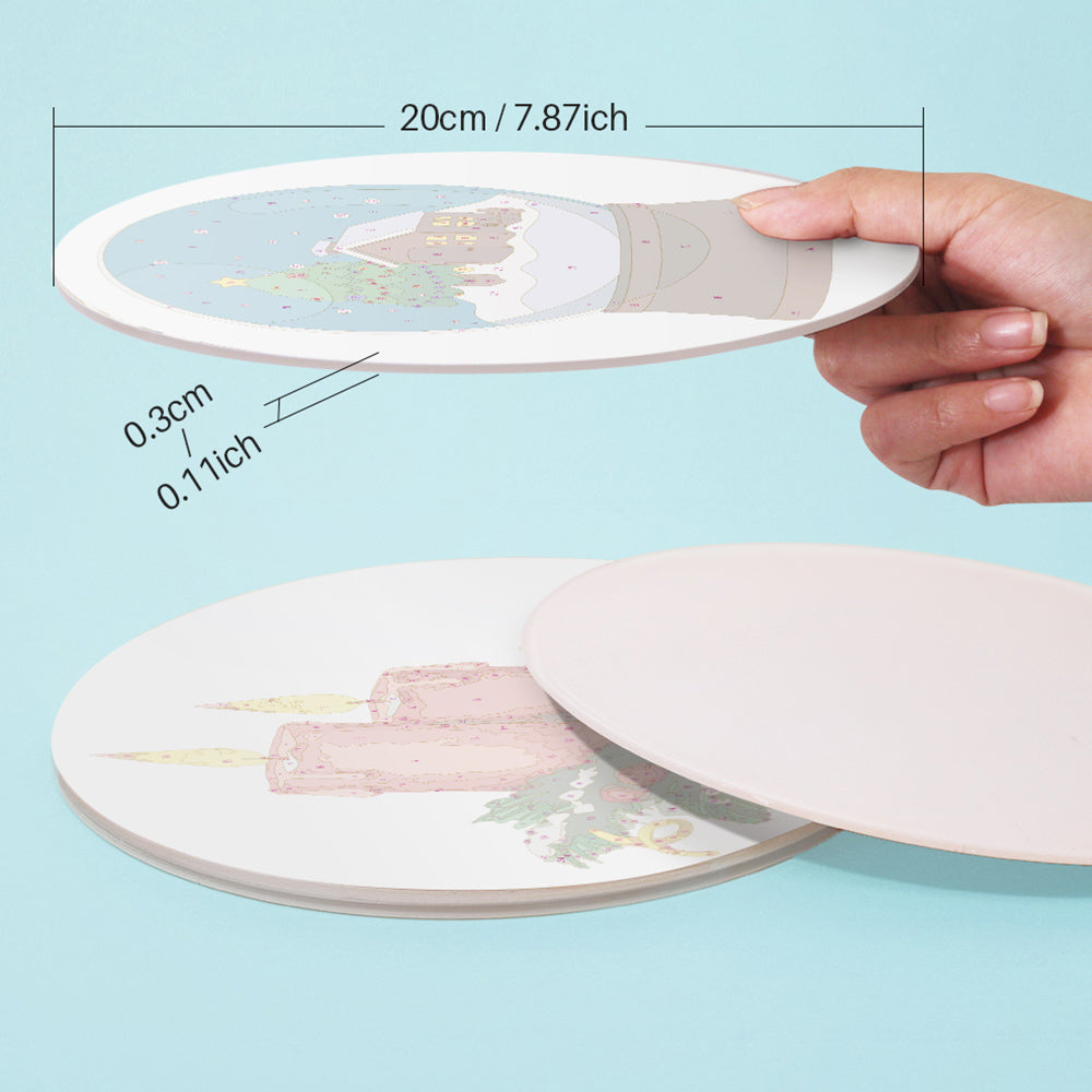4 Pièces Sets de Table Décorations de Noël Peinture par Numéros