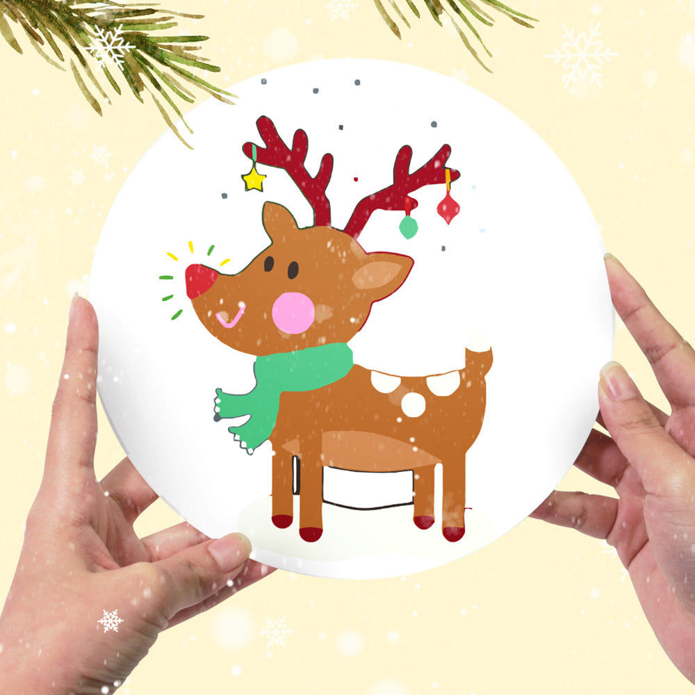 4 Pièces Sets de Table Gants et Cloches de Noël Peinture par Numéros
