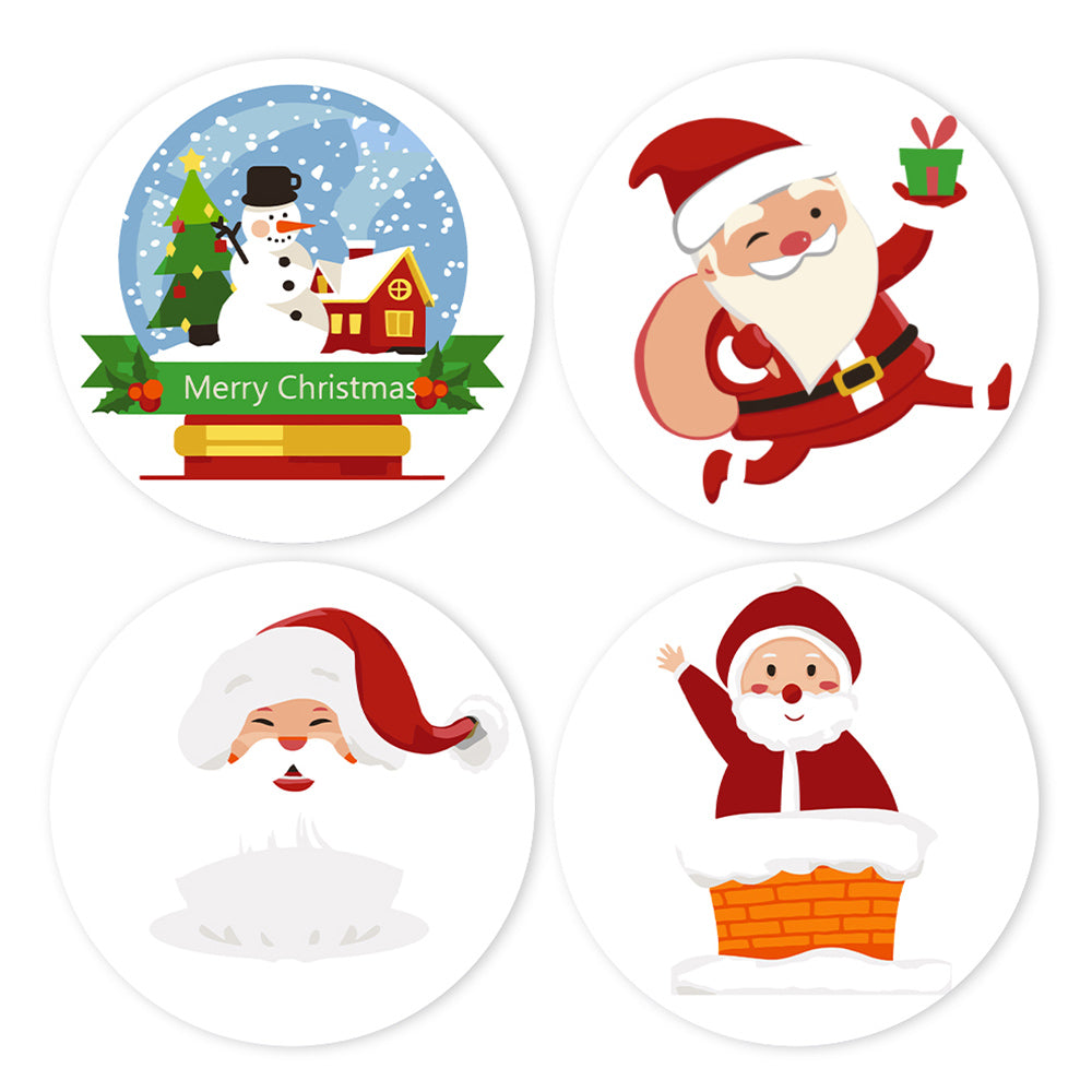 4 Pièces Sets de Table Père Noël Heureux Peinture par Numéros