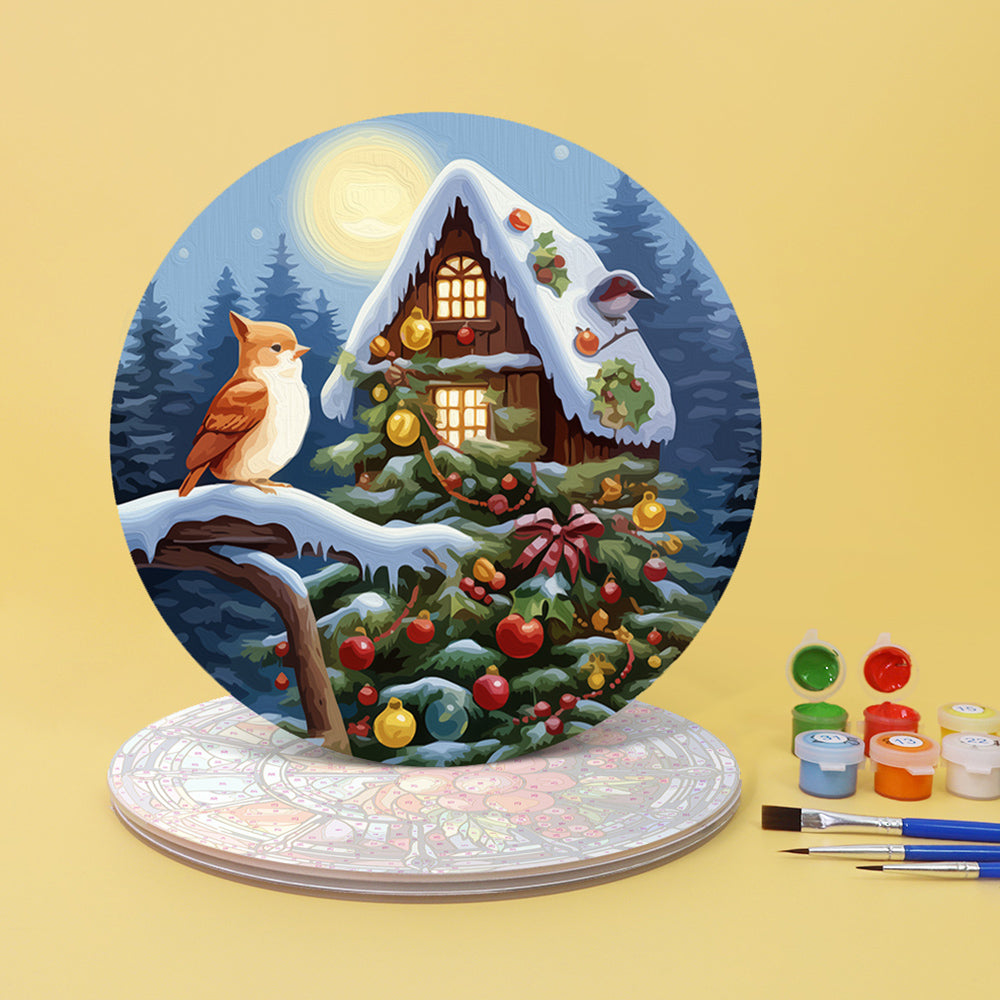 4 Pièces Sets de Table Thème de Noël Peinture par Numéros