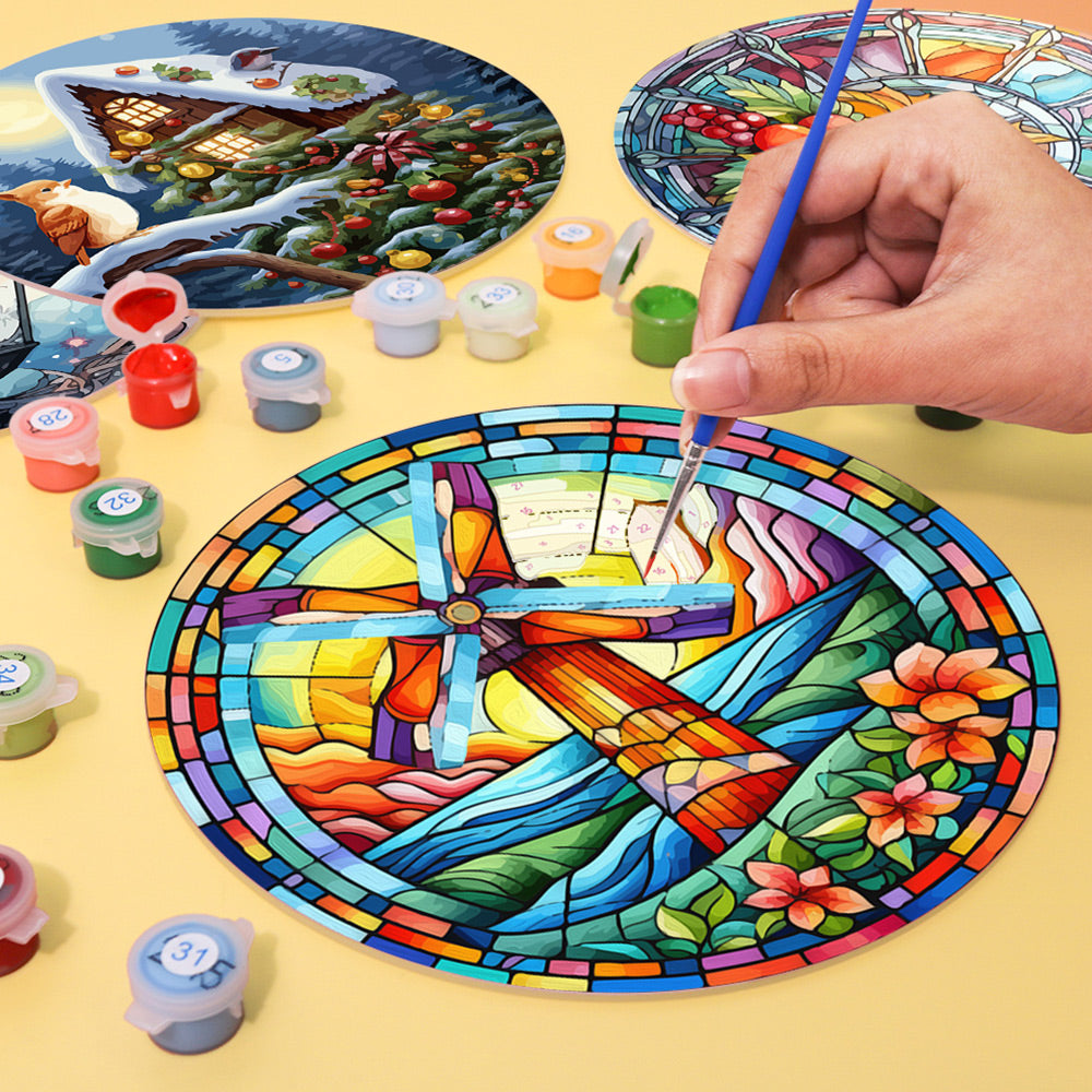 4 Pièces Sets de Table Thème de Noël Peinture par Numéros