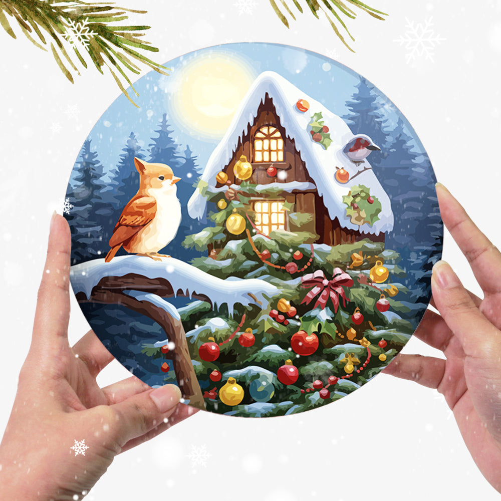 4 Pièces Sets de Table Thème de Noël Peinture par Numéros