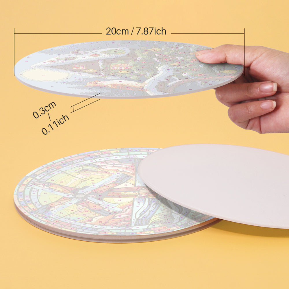 4 Pièces Sets de Table Thème de Noël Peinture par Numéros