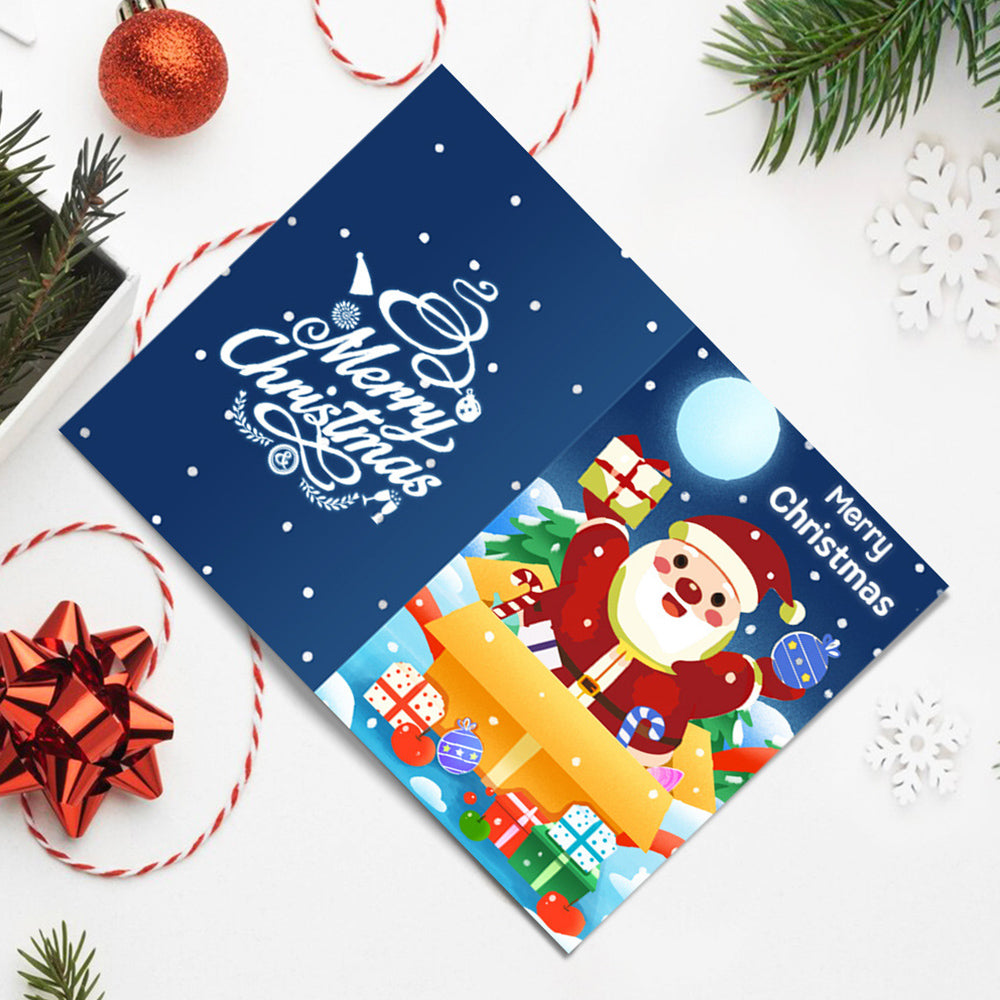 6 Cartes de Noël à Peinture par Numéros | Coffret Cadeau du Père Noël