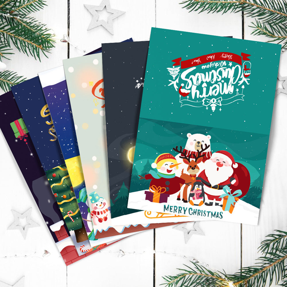 6 Cartes de Noël à Peinture par Numéros | Joyeux Noël