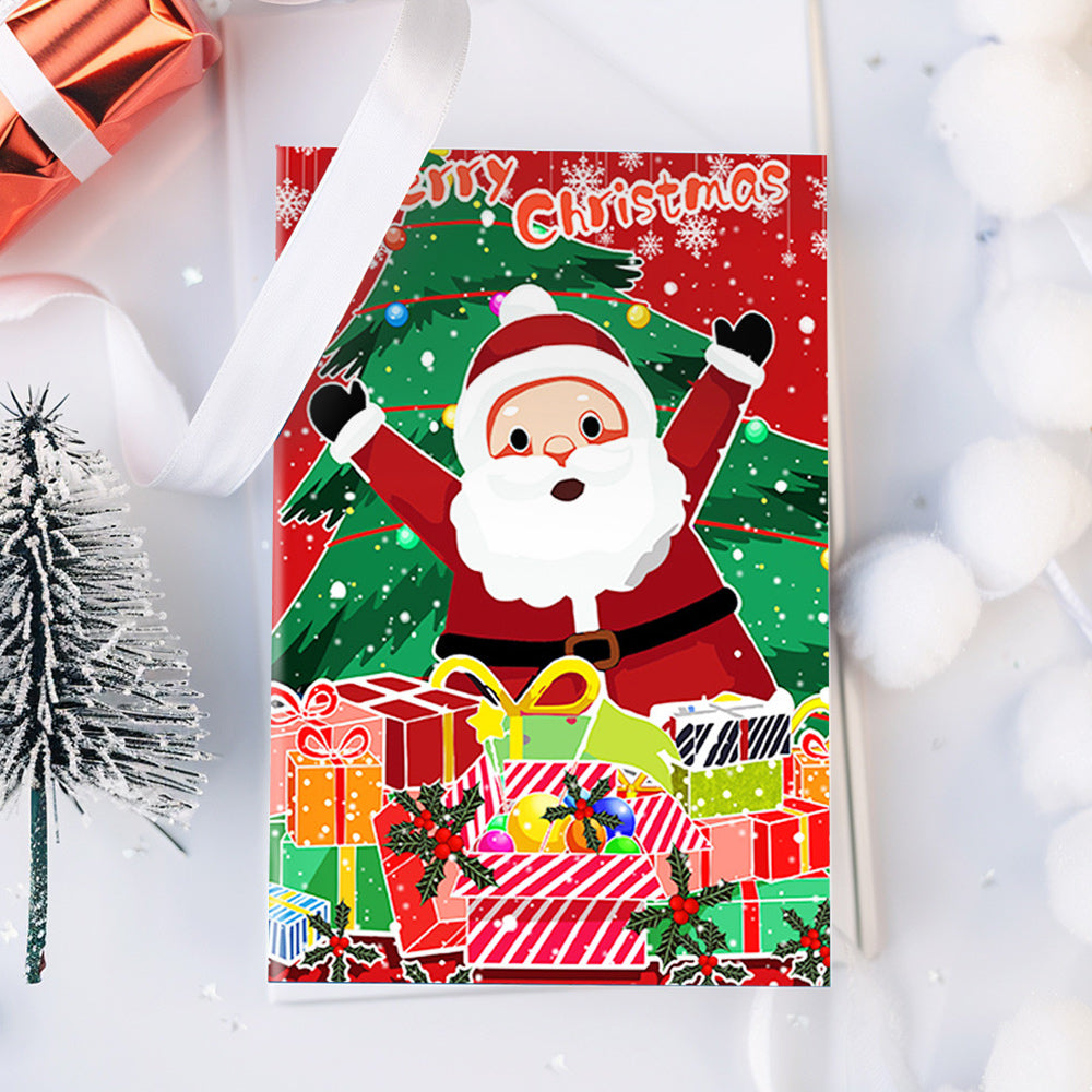 6 Cartes de Noël à Peinture par Numéros | Père Noël et Sapin de Noël