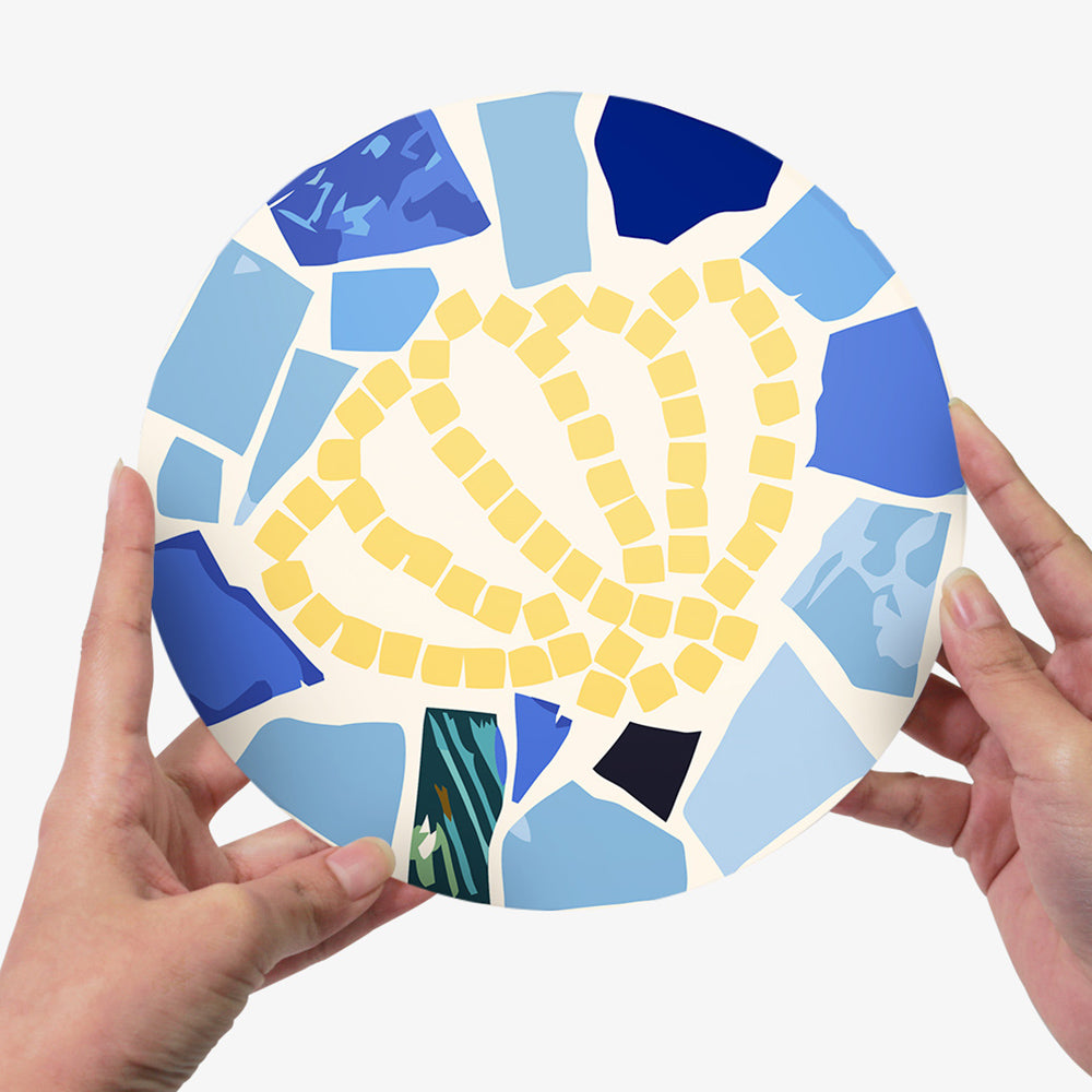 6 Pièces Sets de Table Animaux Marins en Bloc de Couleur Peinture par Numéros