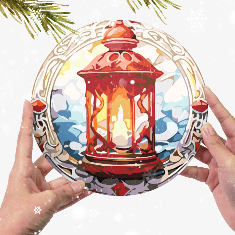 6 Pièces Sets de Table Bonhomme en Pain d'Épice de Noël Peinture par Numéros
