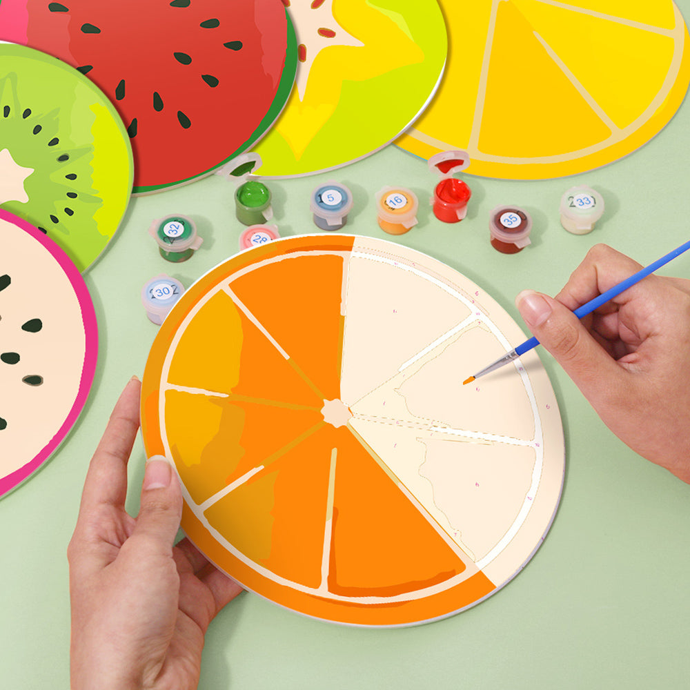 6 Pièces Sets de Table Divers Fruits Peinture par Numéros