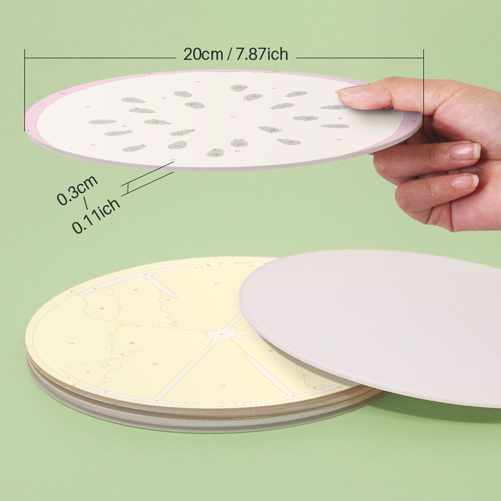6 Pièces Sets de Table Divers Fruits Peinture par Numéros