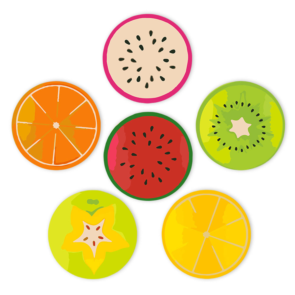 6 Pièces Sets de Table Divers Fruits Peinture par Numéros