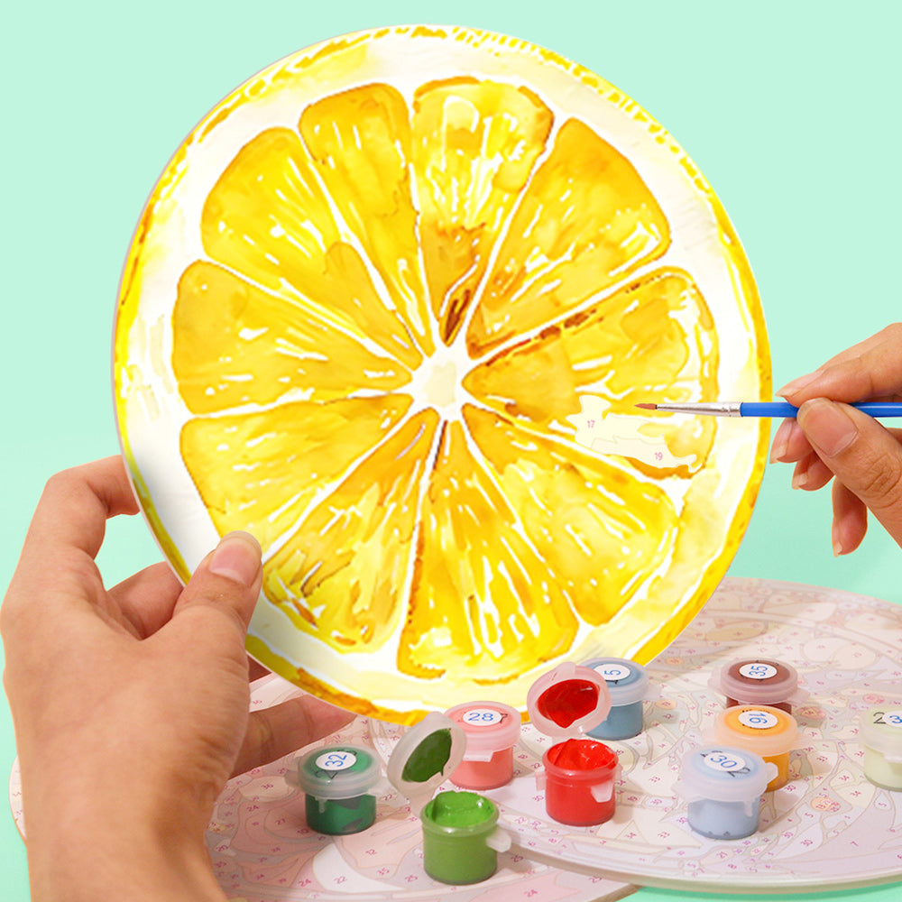 6 Pièces Sets de Table Fruits Frais Peinture par Numéros