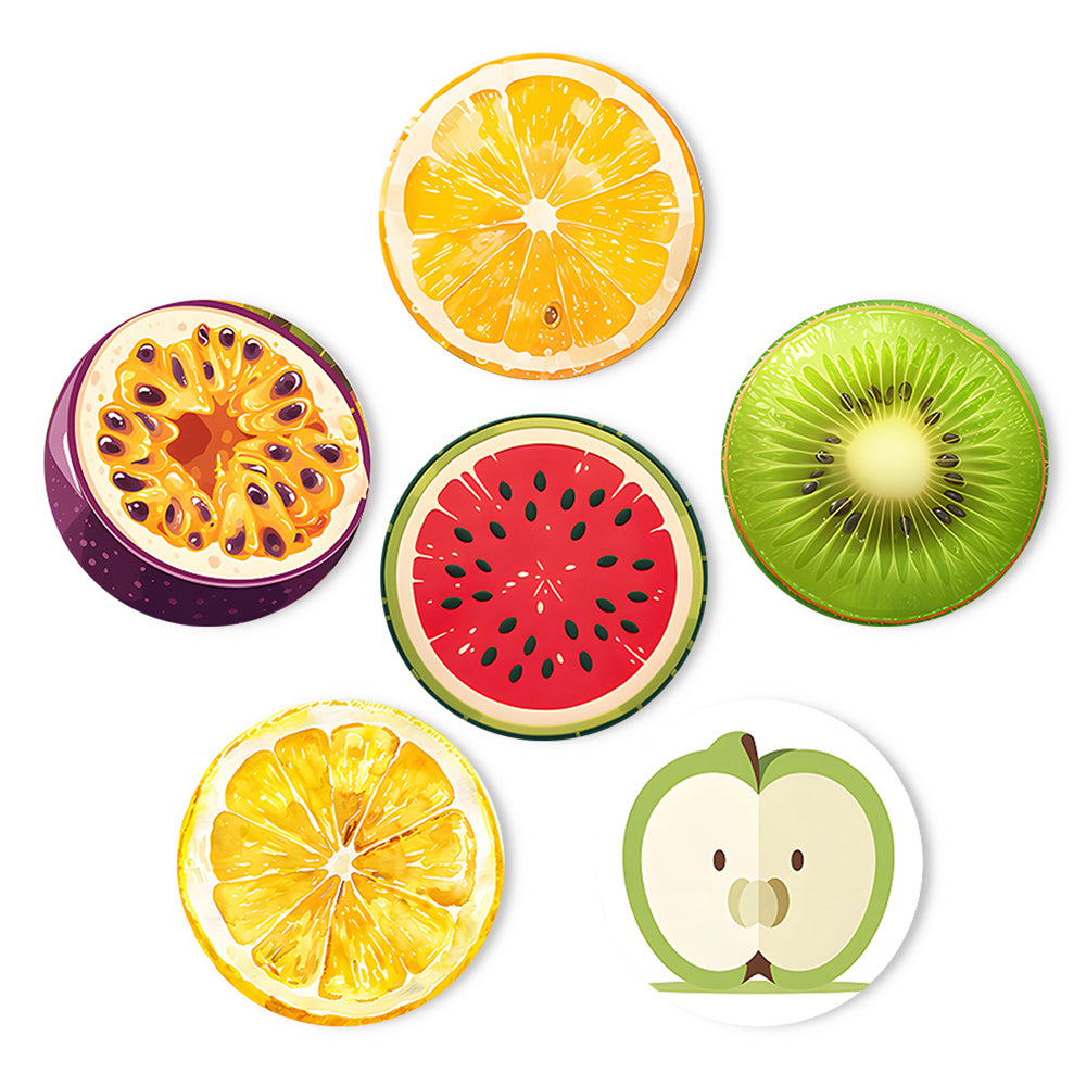 6 Pièces Sets de Table Fruits Frais Peinture par Numéros