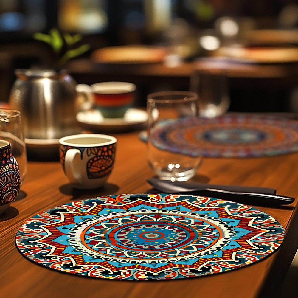 6 Pièces Sets de Table Mandala Complexe Peinture par Numéros