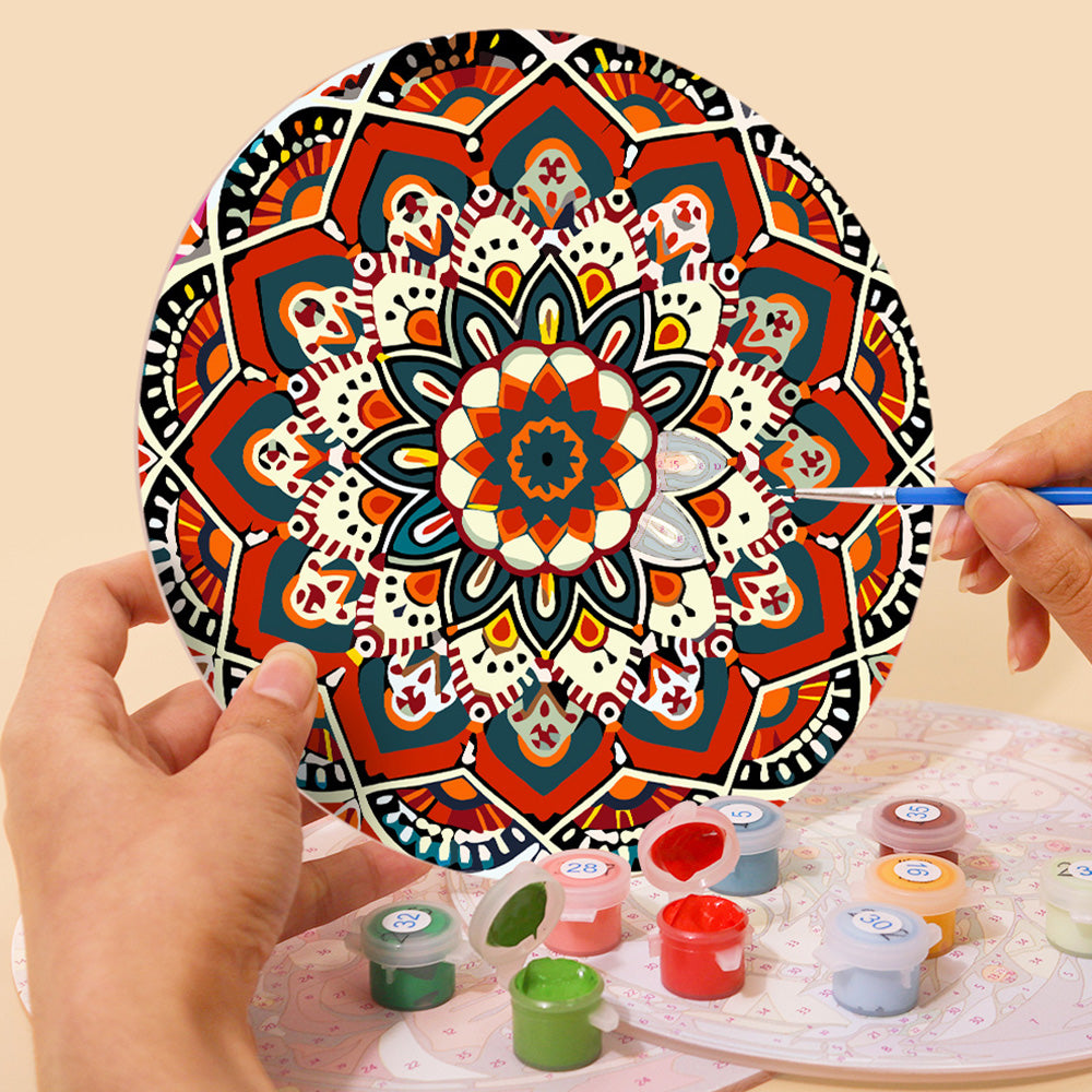 6 Pièces Sets de Table Mandala Complexe Peinture par Numéros