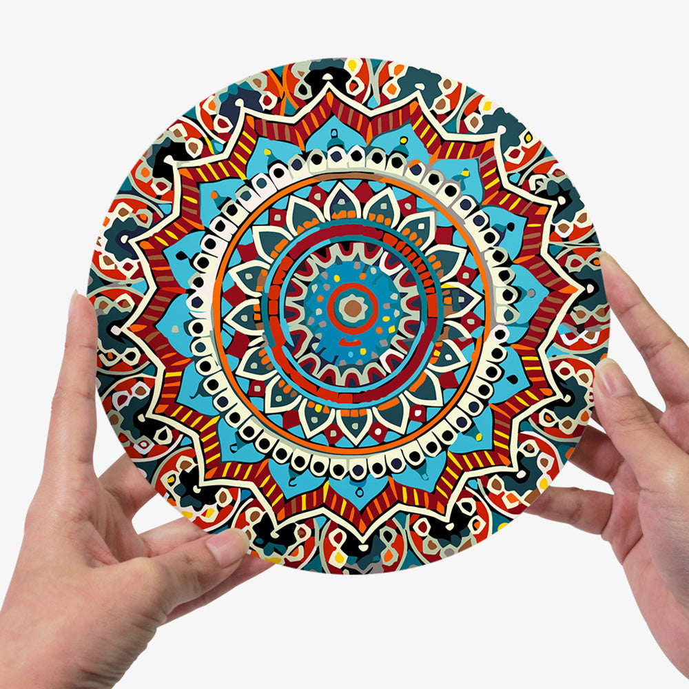 6 Pièces Sets de Table Mandala Complexe Peinture par Numéros