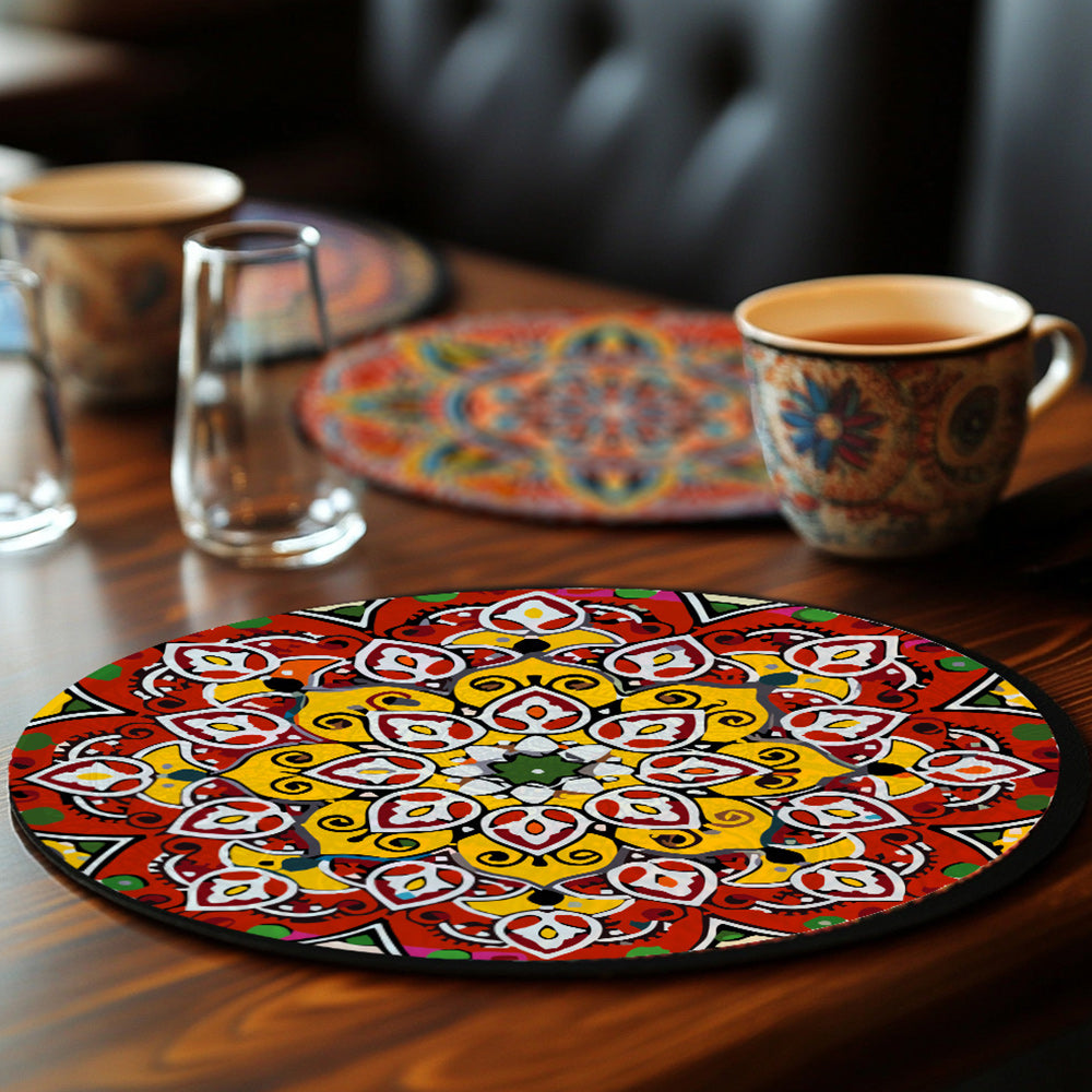 6 Pièces Sets de Table Mandala Complexe Peinture par Numéros