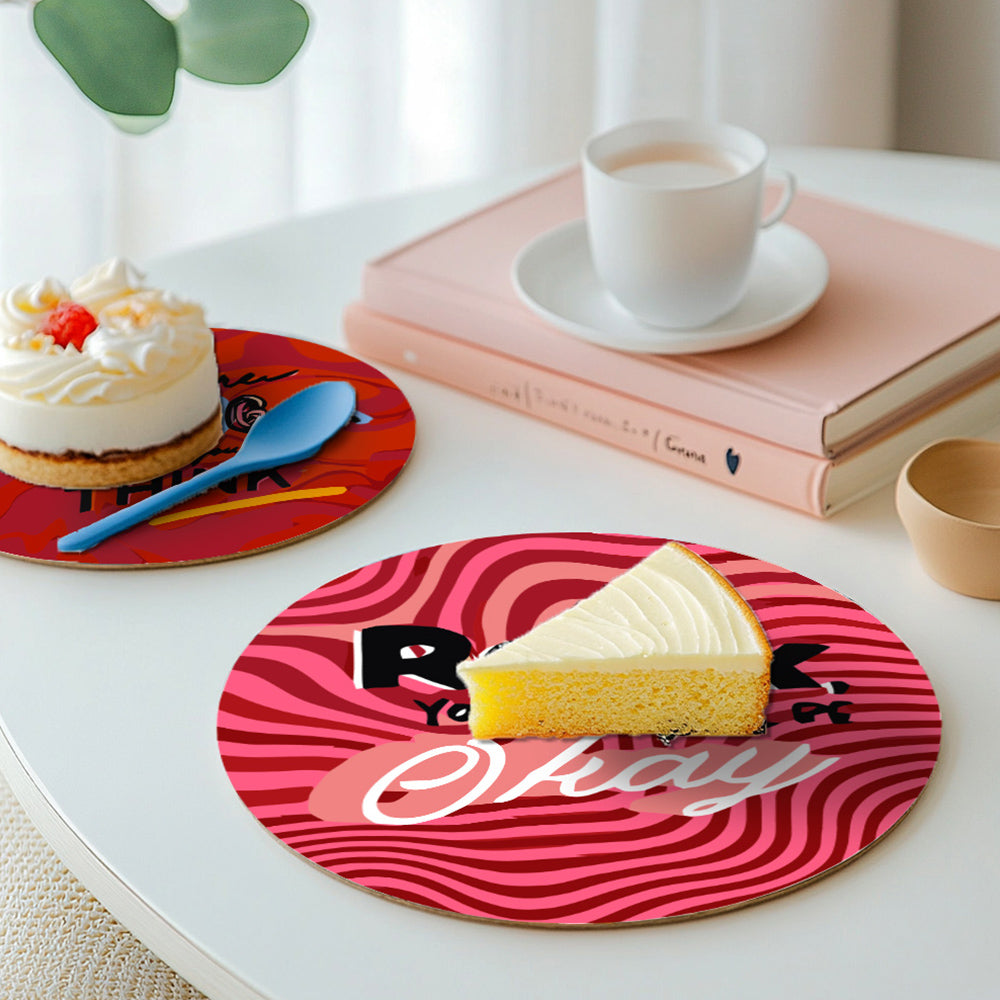 6 Pièces Sets de Table Mots Inspirants Peinture par Numéros