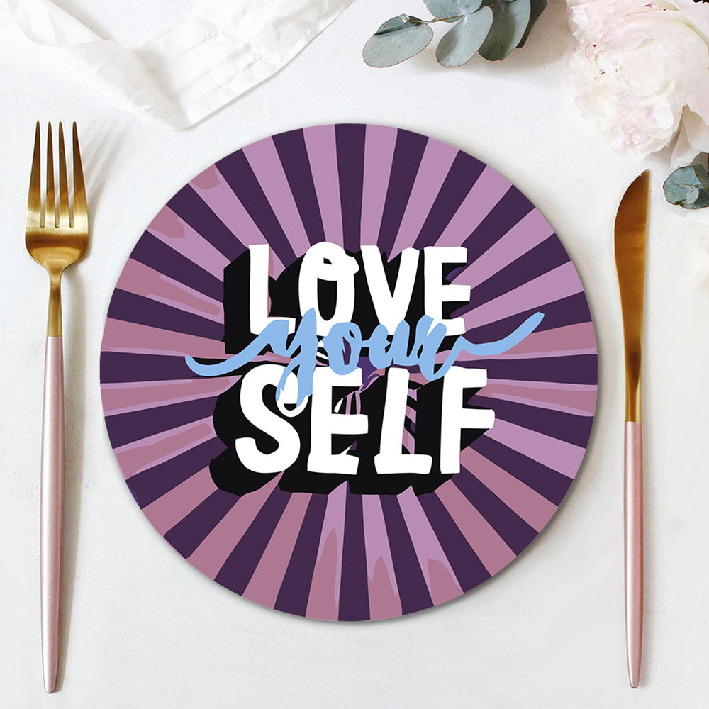 6 Pièces Sets de Table Mots Inspirants Peinture par Numéros