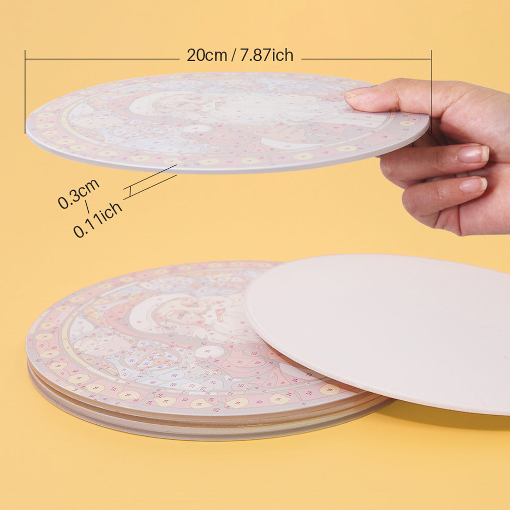 6 Pièces Sets de Table Père Noël et Sapin de Noël Peinture par Numéros