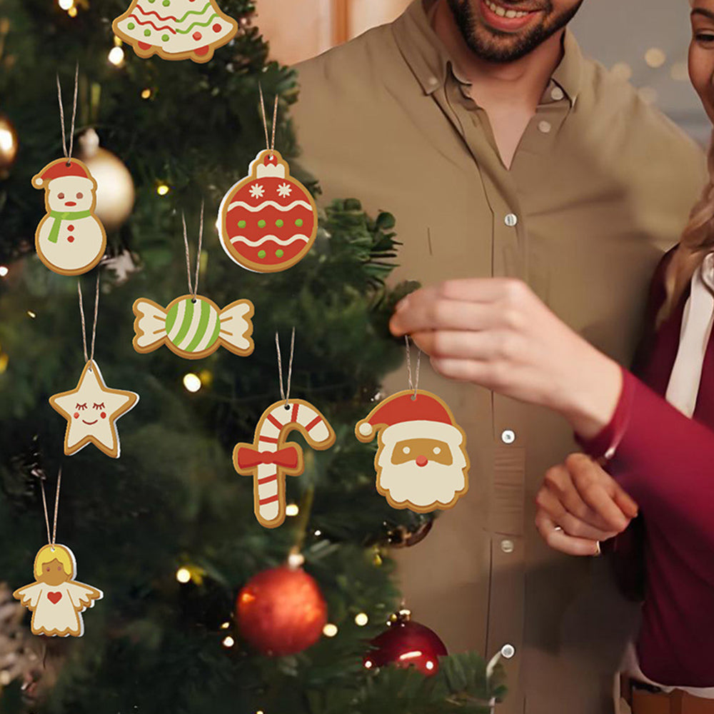 8 Pièces Peinture par Numéros Décoration de Noël | Set Bonbon et Bonhomme de Neige