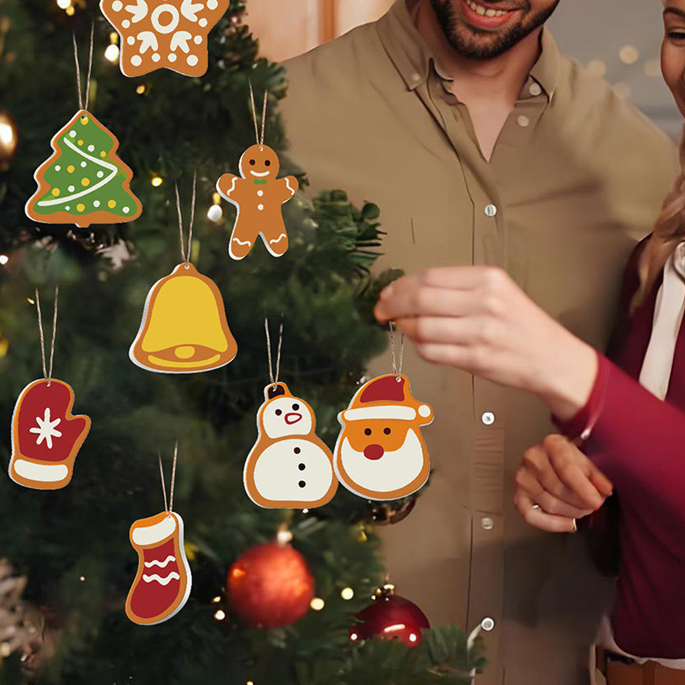8 Pièces Peinture par Numéros Décoration de Noël | Set Bonhomme de Neige et Flocons de Neige