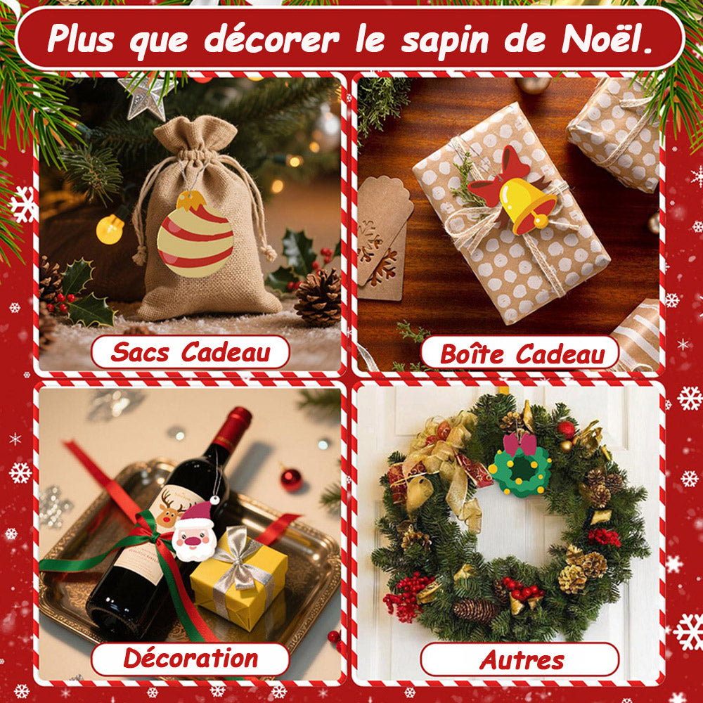 8 Pièces Peinture par Numéros Décoration de Noël | Set Cloches de Noël