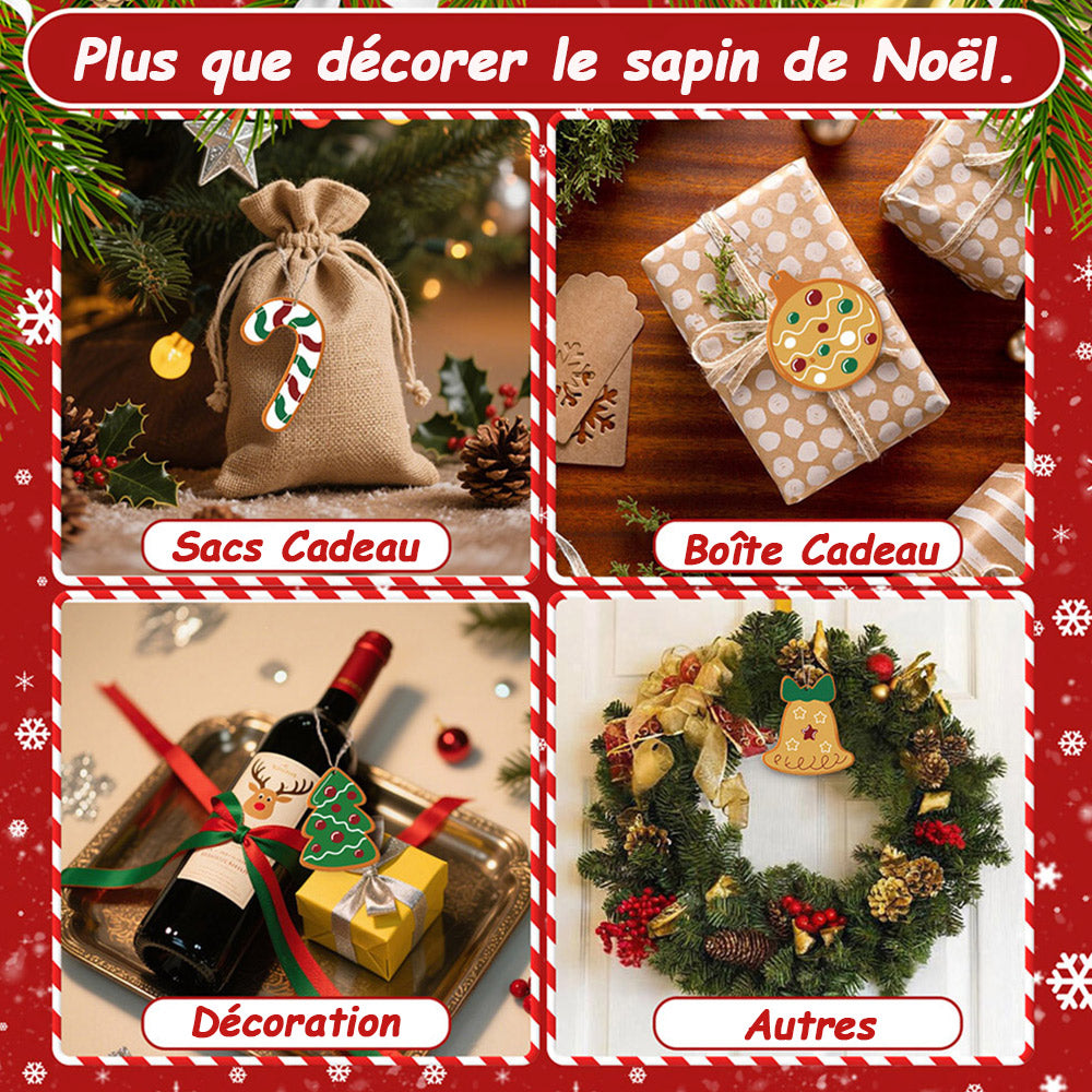 8 Pièces Peinture par Numéros Décoration de Noël | Set Cloches et Gants