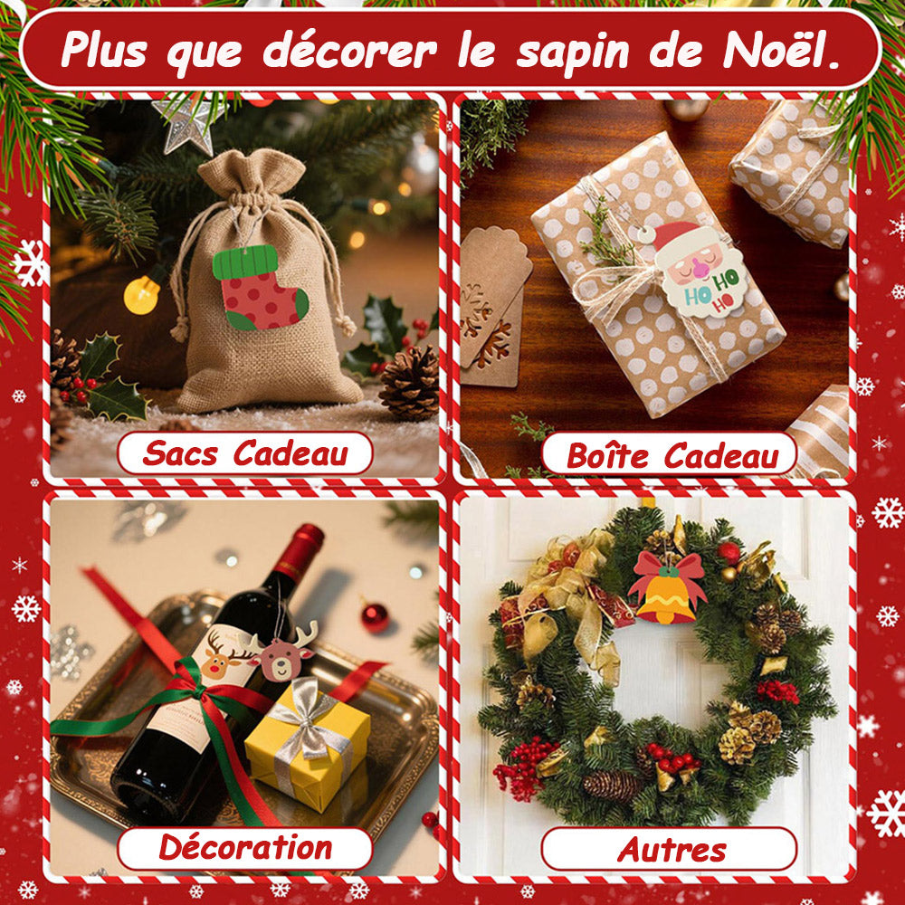 8 Pièces Peinture par Numéros Décoration de Noël | Set Élan et Manchot