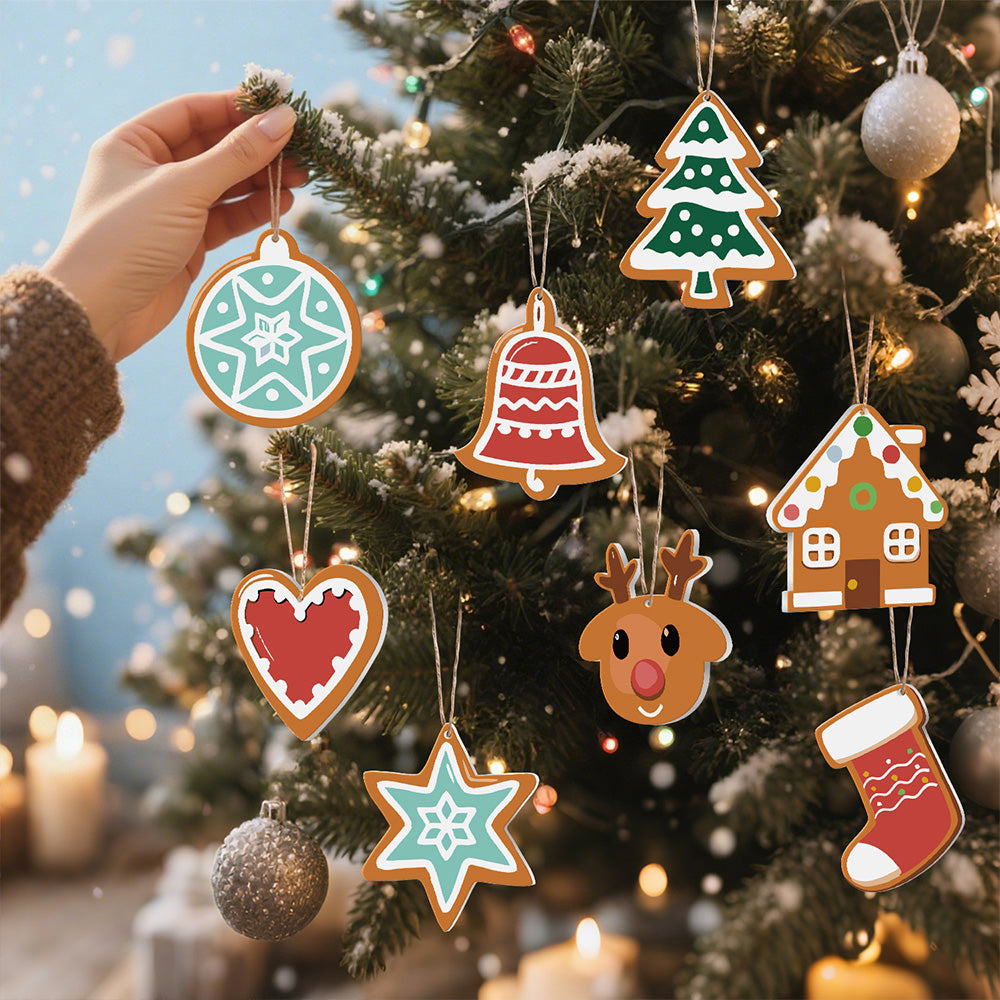 8 Pièces Peinture par Numéros Décoration de Noël | Set Étoile Magique de Noël
