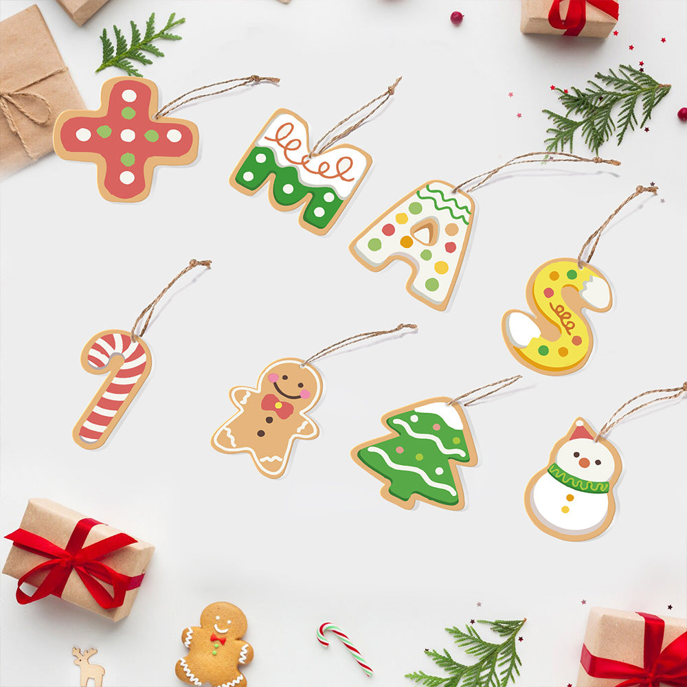 8 Pièces Peinture par Numéros Décoration de Noël | Set Lettres de Noël