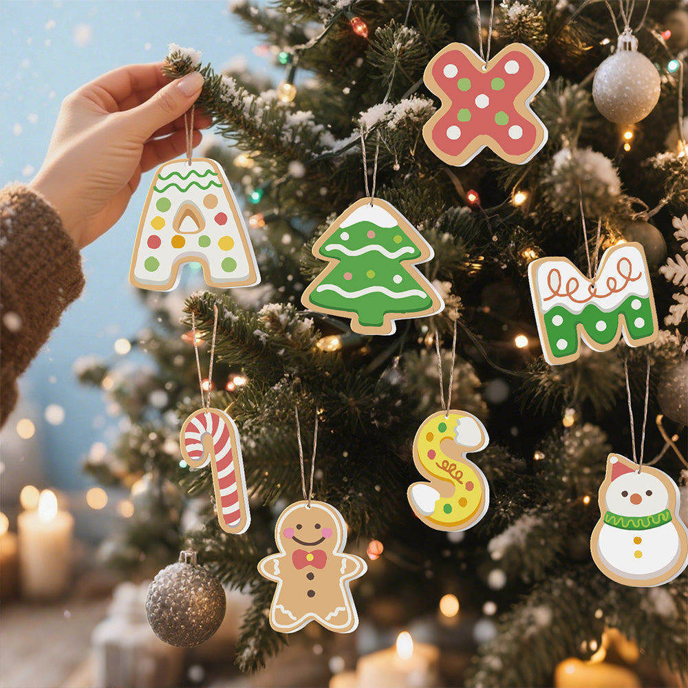 8 Pièces Peinture par Numéros Décoration de Noël | Set Lettres de Noël
