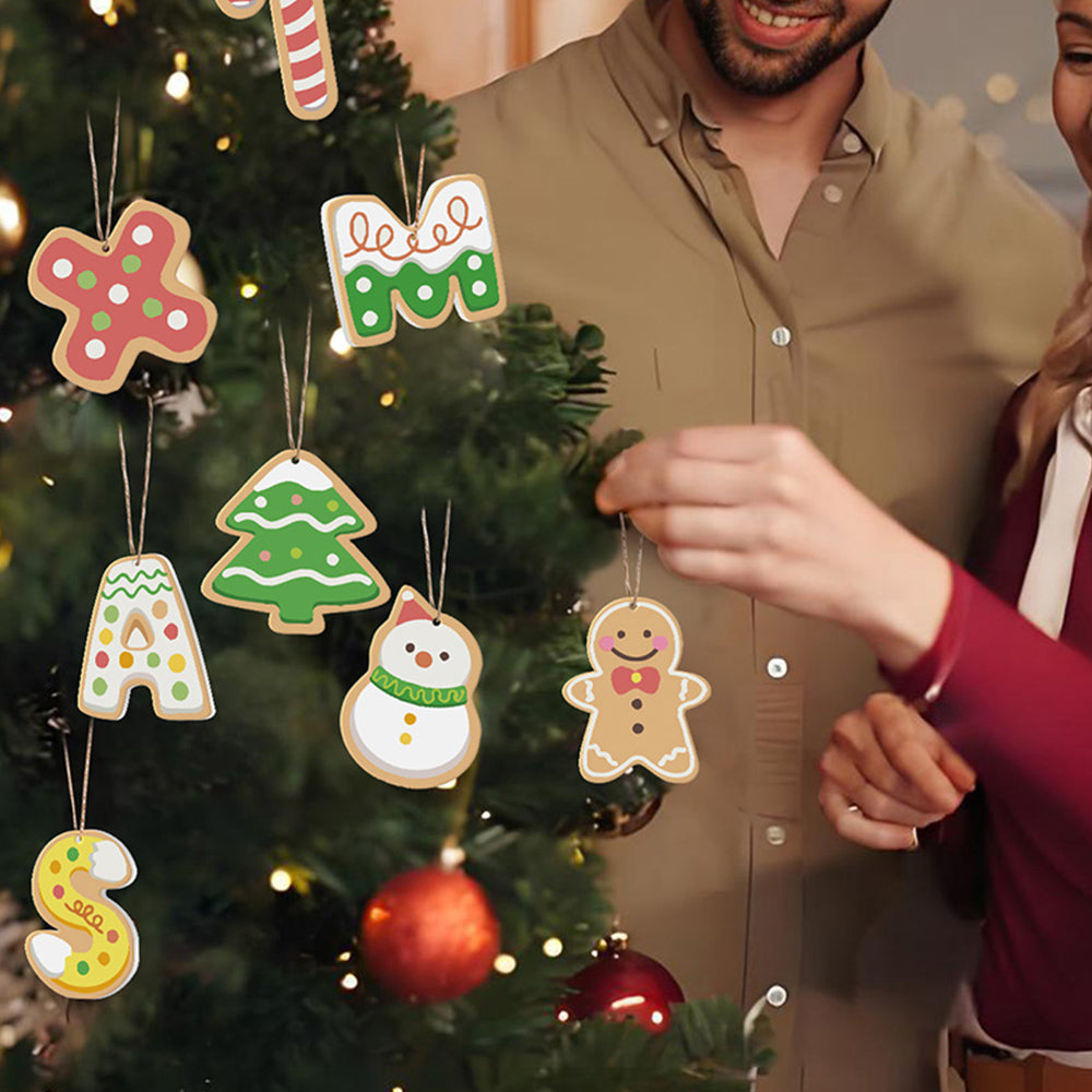 8 Pièces Peinture par Numéros Décoration de Noël | Set Lettres de Noël