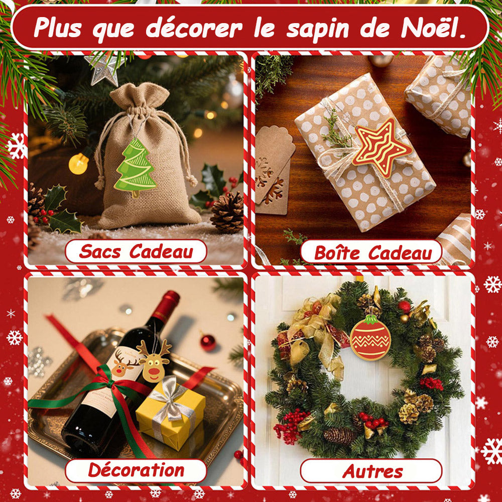 8 Pièces Peinture par Numéros Décoration de Noël | Set Maison et Étoiles