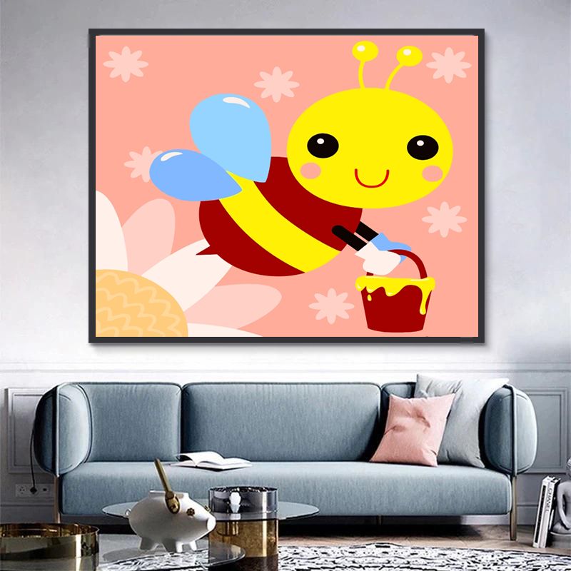 Abeille Cartoon Peinture par Numéros