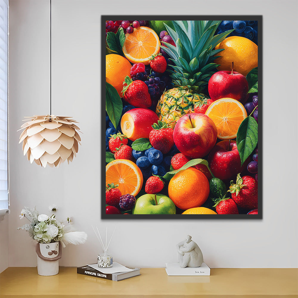 Abondance de Fruits Frais Peinture par Numéros