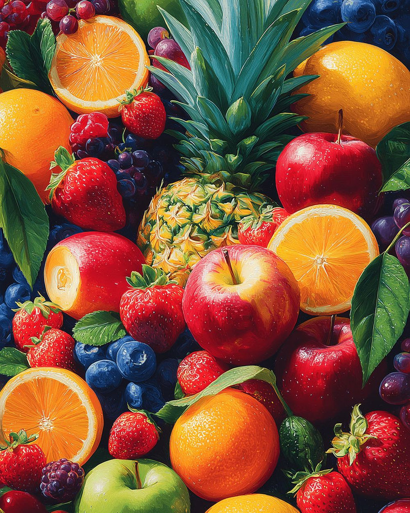 Abondance de Fruits Frais Peinture par Numéros