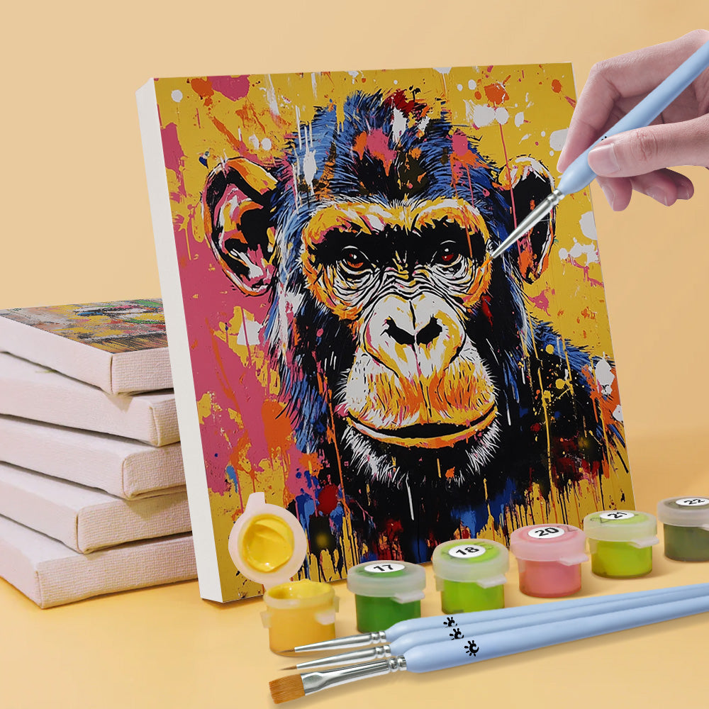 Animaux au Style Graffiti 6 Mini Peintures par Numéros